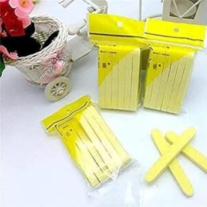 facial magic cleaning wash puff sponge 12 stick face cleansing pad soft, yellow
