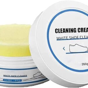 white shoe cleaning cream | sneaker cleaning cream | sneaker remover cream, simple and fast, shoe whitening cleansing tool, leather, sports shoes, leather bags, car interiors, tennis shoe 250g