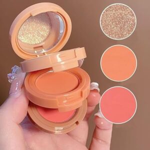 3 in 1 matte blusher and highlighter travel friendly palette