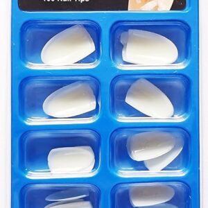 artificial nails set with glue (small) 50 nails & 10ml glue, empress curve, extreme upper arch for a dramatic look, perfect for stunning nail extensions