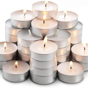 harshlove white tealight candle burning time 2.5 to 3 hours || t light candle || tealight candle/candles || tea lights candles || heat diffuser tealight (50)
