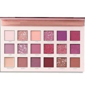 eyeshadow palette professional eye make up high pigmented with mirror, multicolor, matte & shimmery finish eyeshadows(18 shades in 1 kit)