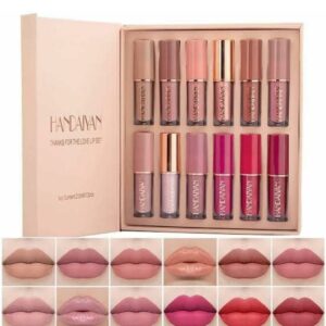 lipstick set of 12 matte velvet mini liquid lipstick set for women