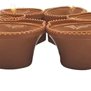 careflection plastic water sensor led diyas candle with water sensing technology e diya, warm orange ambient lights, battery operated