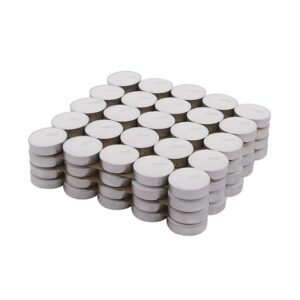 amazon brand solimo wax tealight candles (set of 100, unscented)