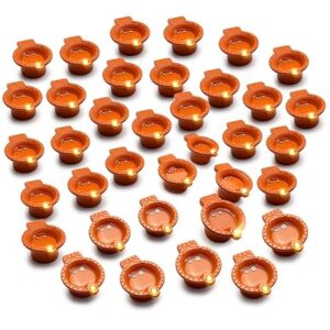 ayunix water sensor led diyas e diya, no oil, no electricity warm orange ambient lights, battery operated led candles for home decor, festivals decoration diwali lights (pack of 24)