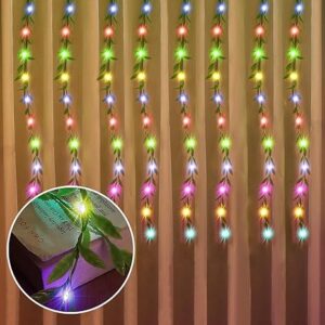 primerise 200 led leaf curtain string lights